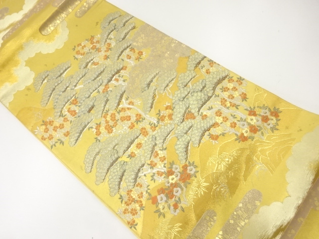 JAPANESE FUKURO OBI / WOVEN ZEN GARDEN